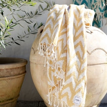Load image into Gallery viewer, Vava Turkish Towel // Yellow
